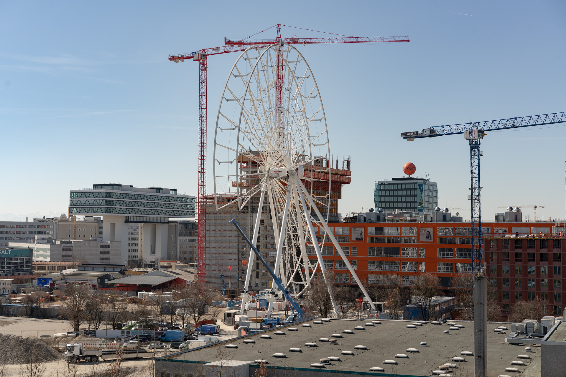 Das Riesenrad im Werksviertel am Ostbahnhof 