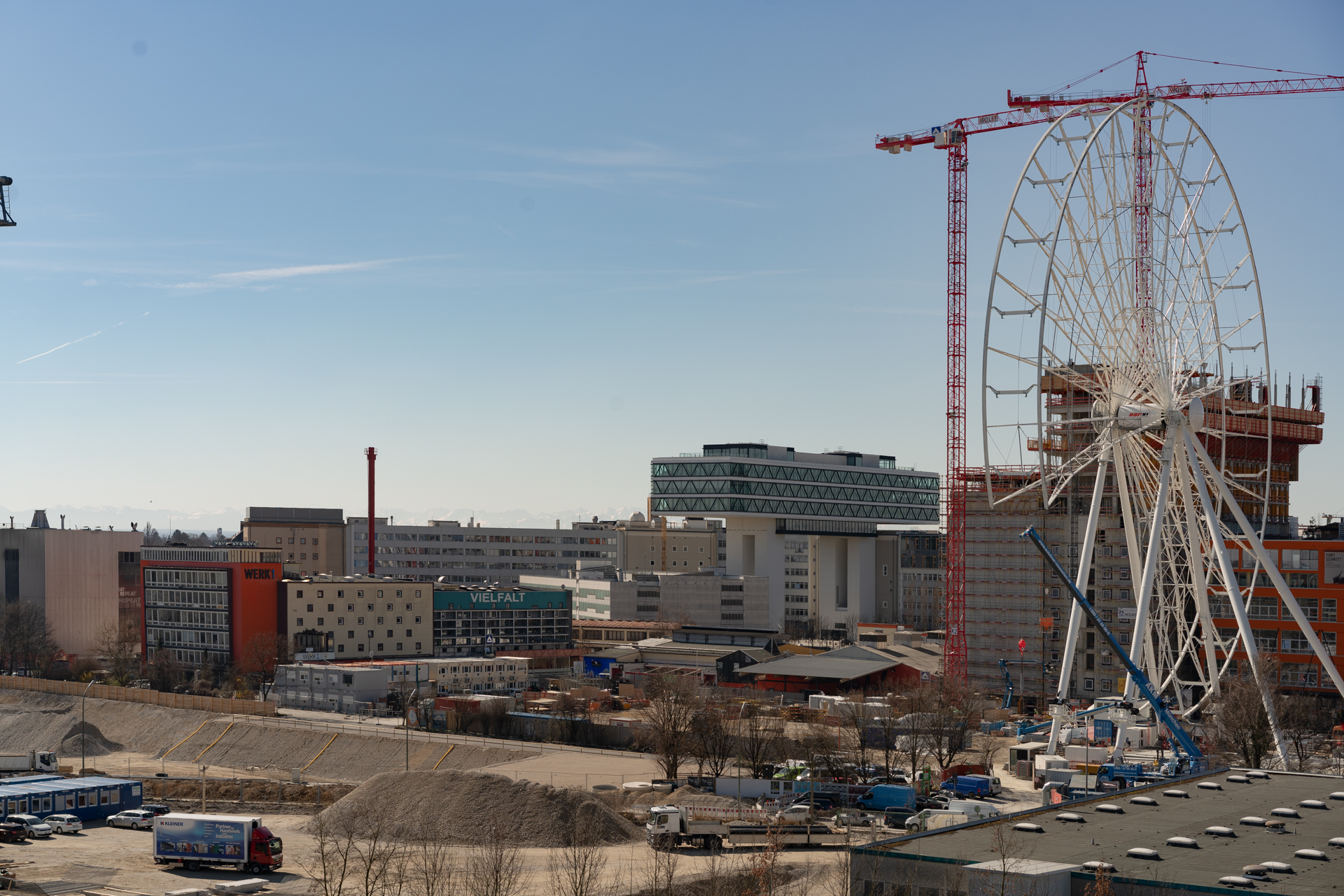 Das Riesenrad im Werksviertel am Ostbahnhof 