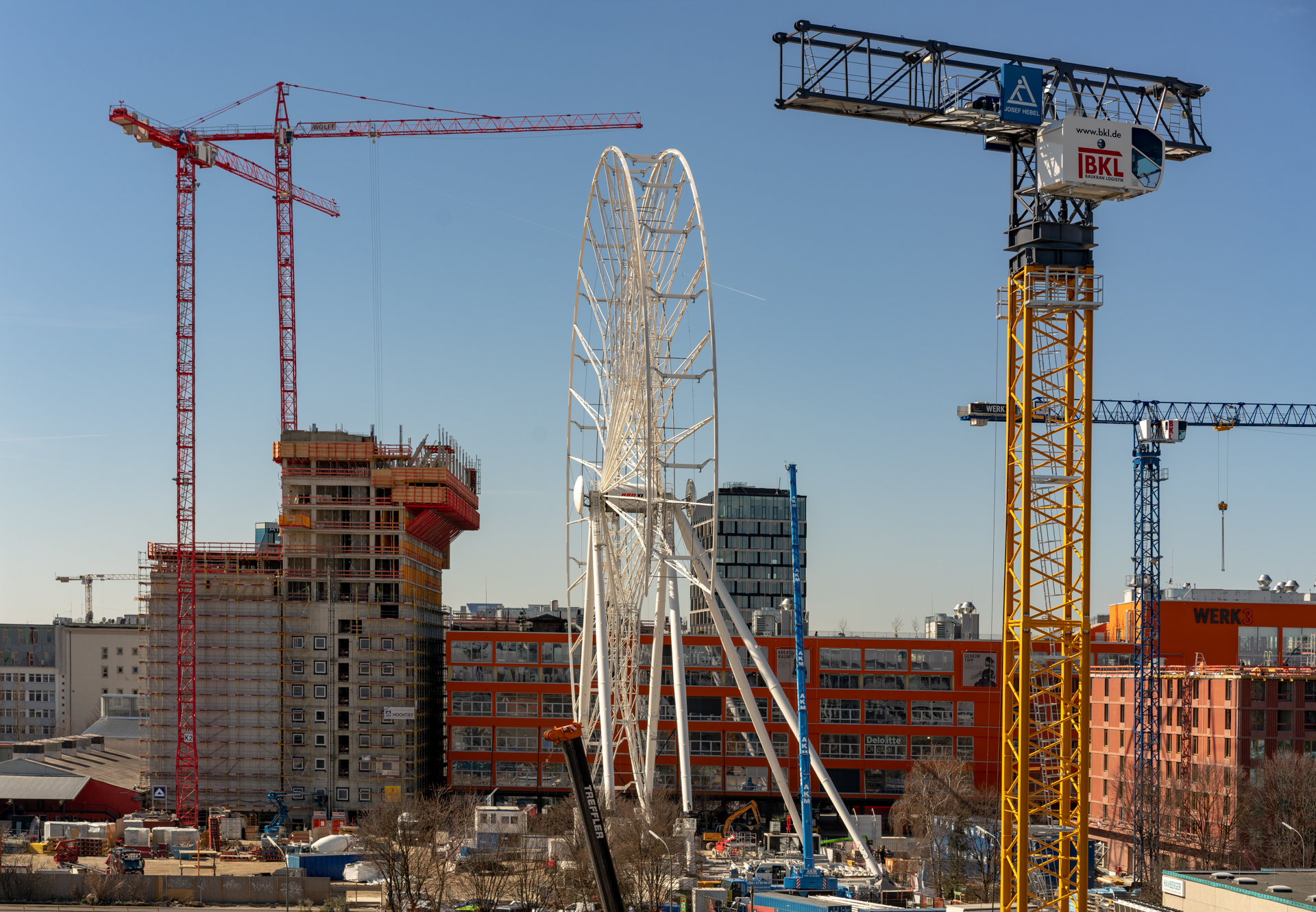 Das Riesenrad im Werksviertel am Ostbahnhof 