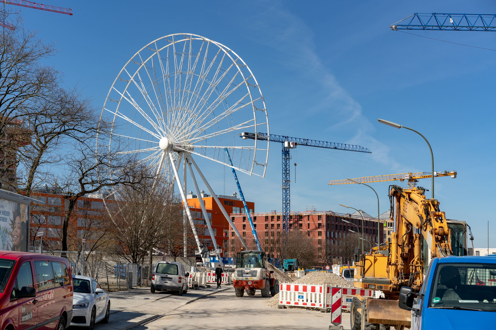Das Riesenrad im Werksviertel am Ostbahnhof 