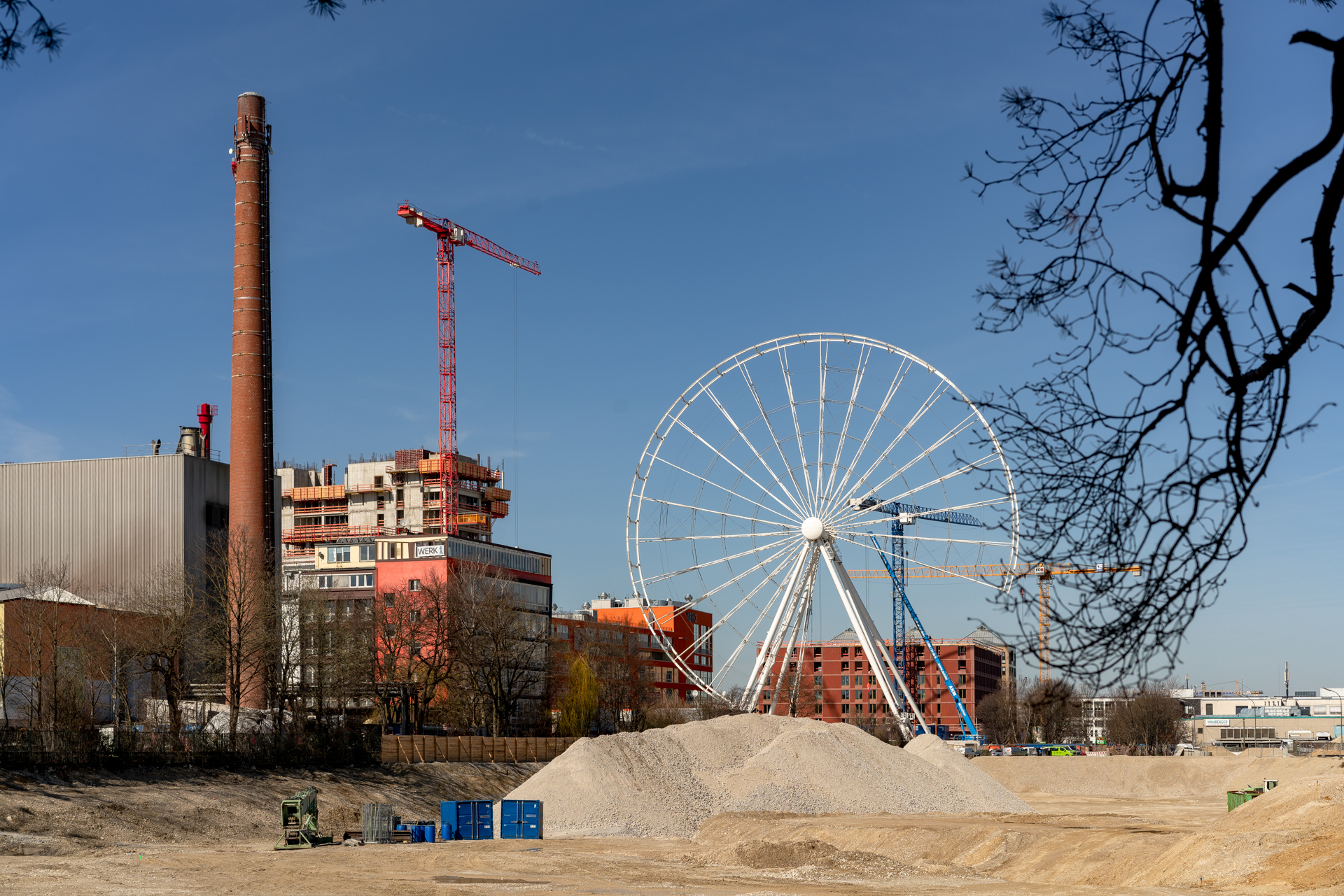 Das Riesenrad im Werksviertel am Ostbahnhof 