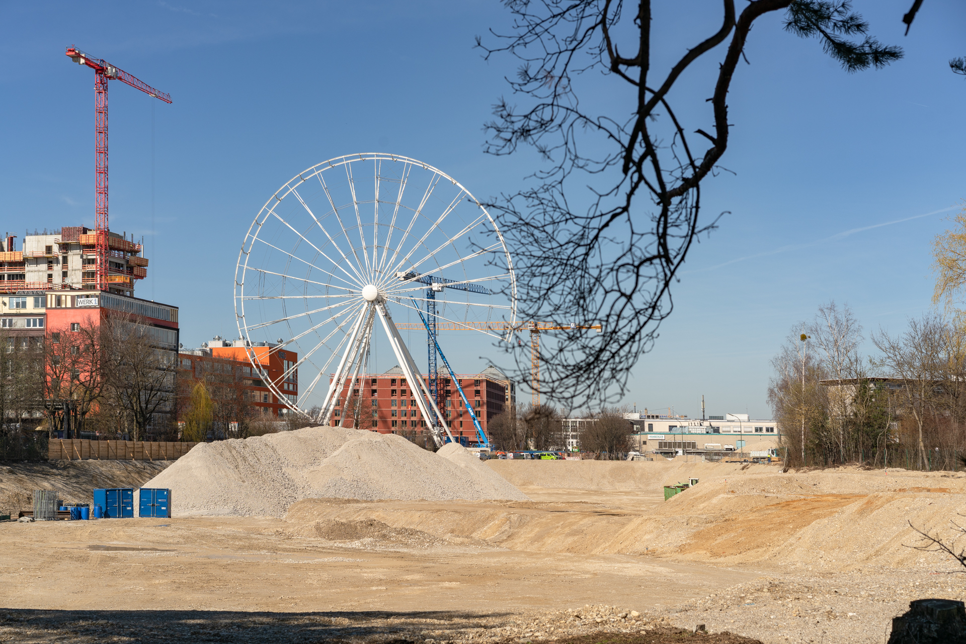 Das Riesenrad im Werksviertel am Ostbahnhof 
