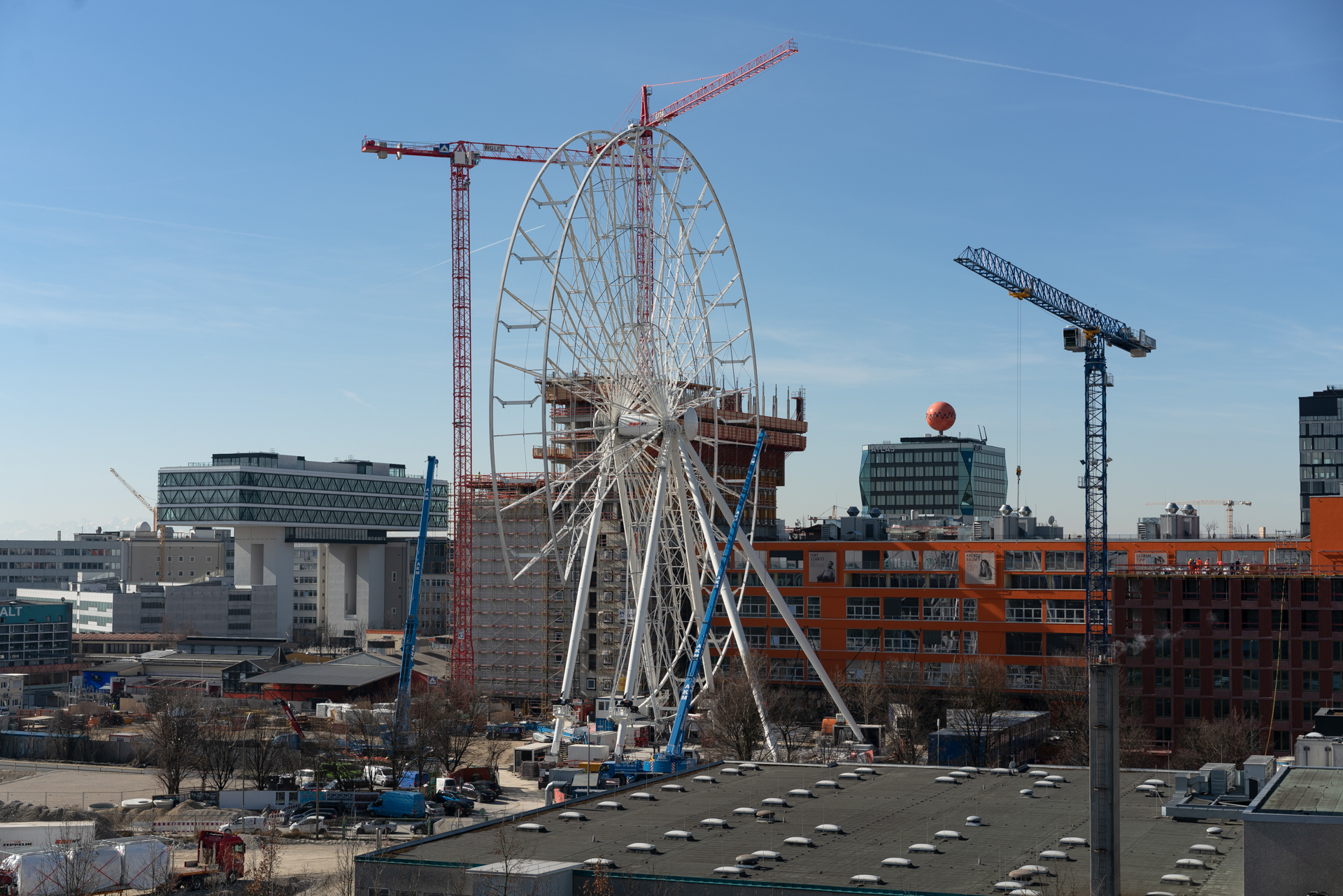 Der Kreis am Riesenrad im Werksviertel wird enger und schmaler