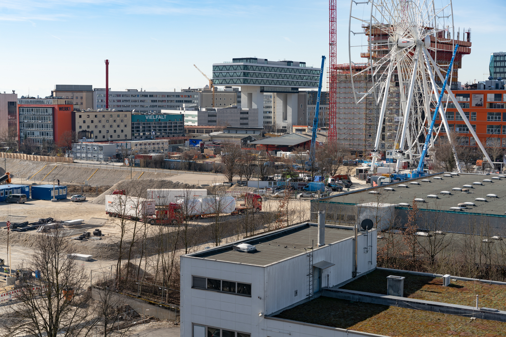 Der Kreis am Riesenrad im Werksviertel wird enger und schmaler