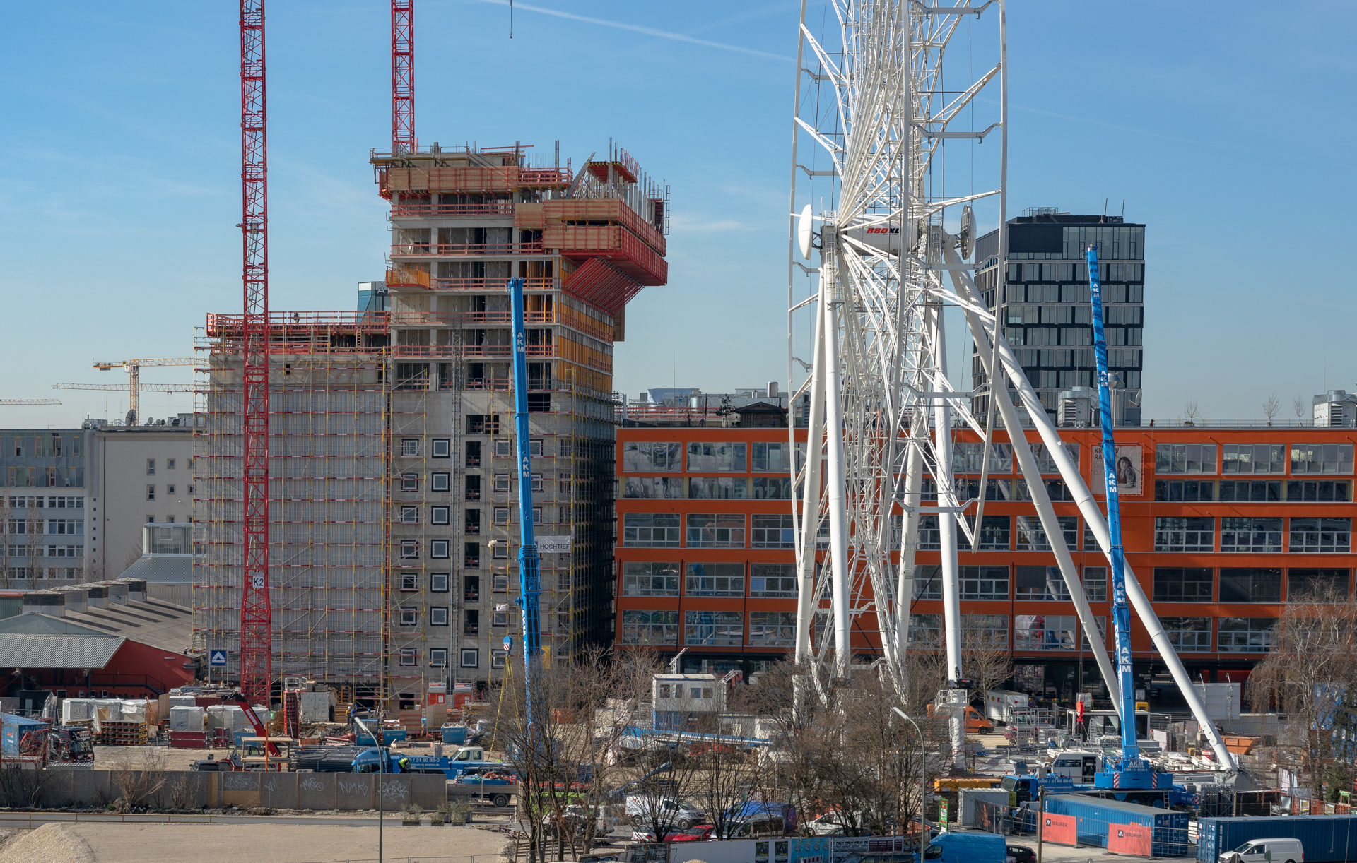 Der Kreis am Riesenrad im Werksviertel wird enger und schmaler