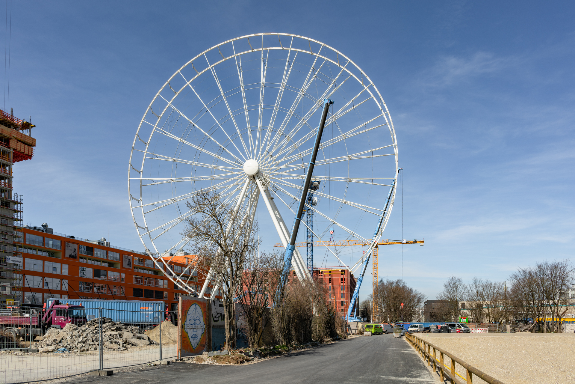 Der Kreis am Riesenrad im Werksviertel wird enger und schmaler