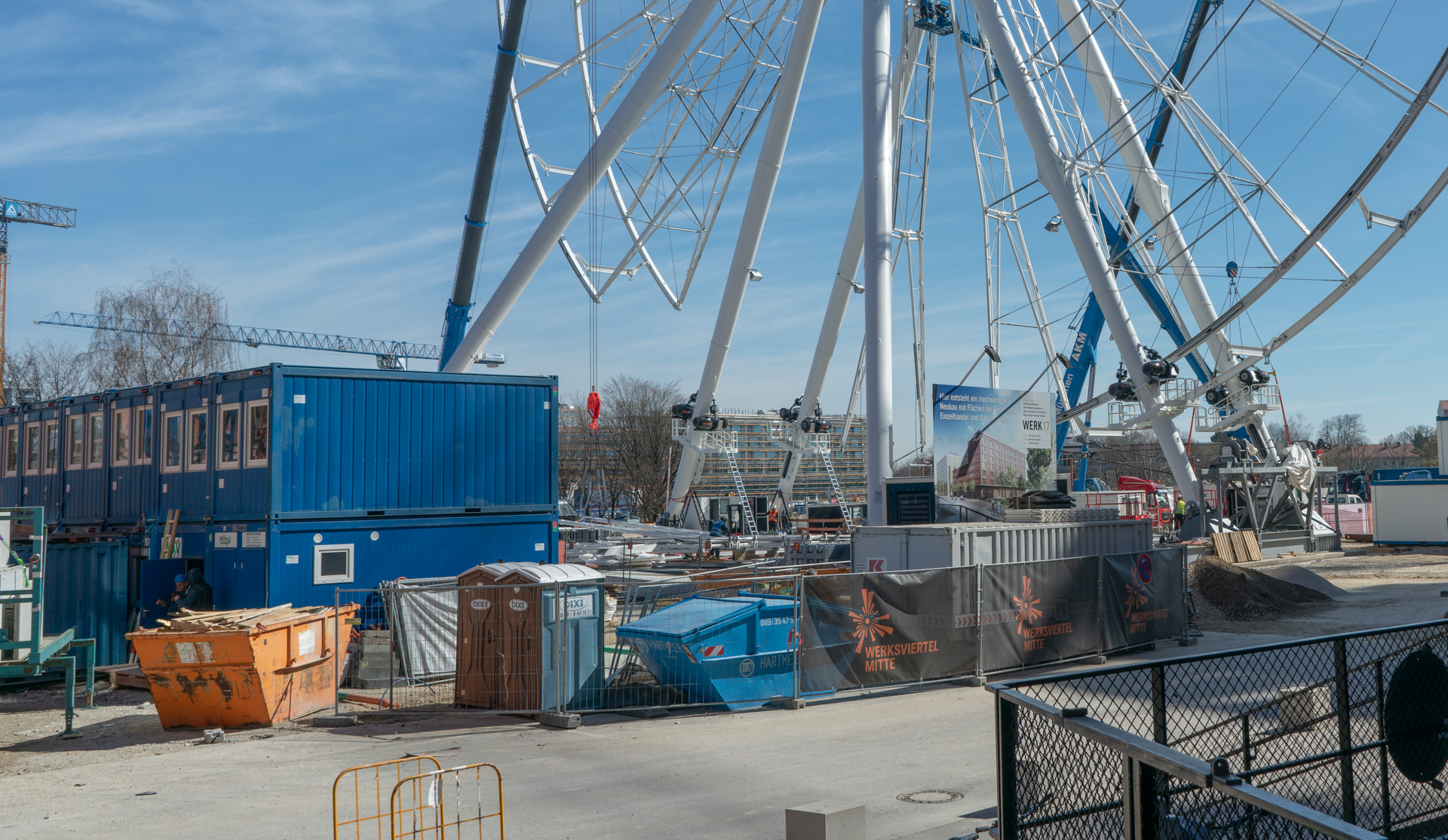 Der Kreis am Riesenrad im Werksviertel wird enger und schmaler