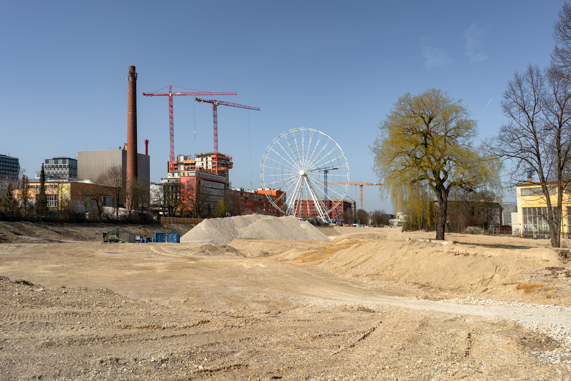23.03.2019 - Der Kreis des Riesenrades im Werksviertel ist geschlossen