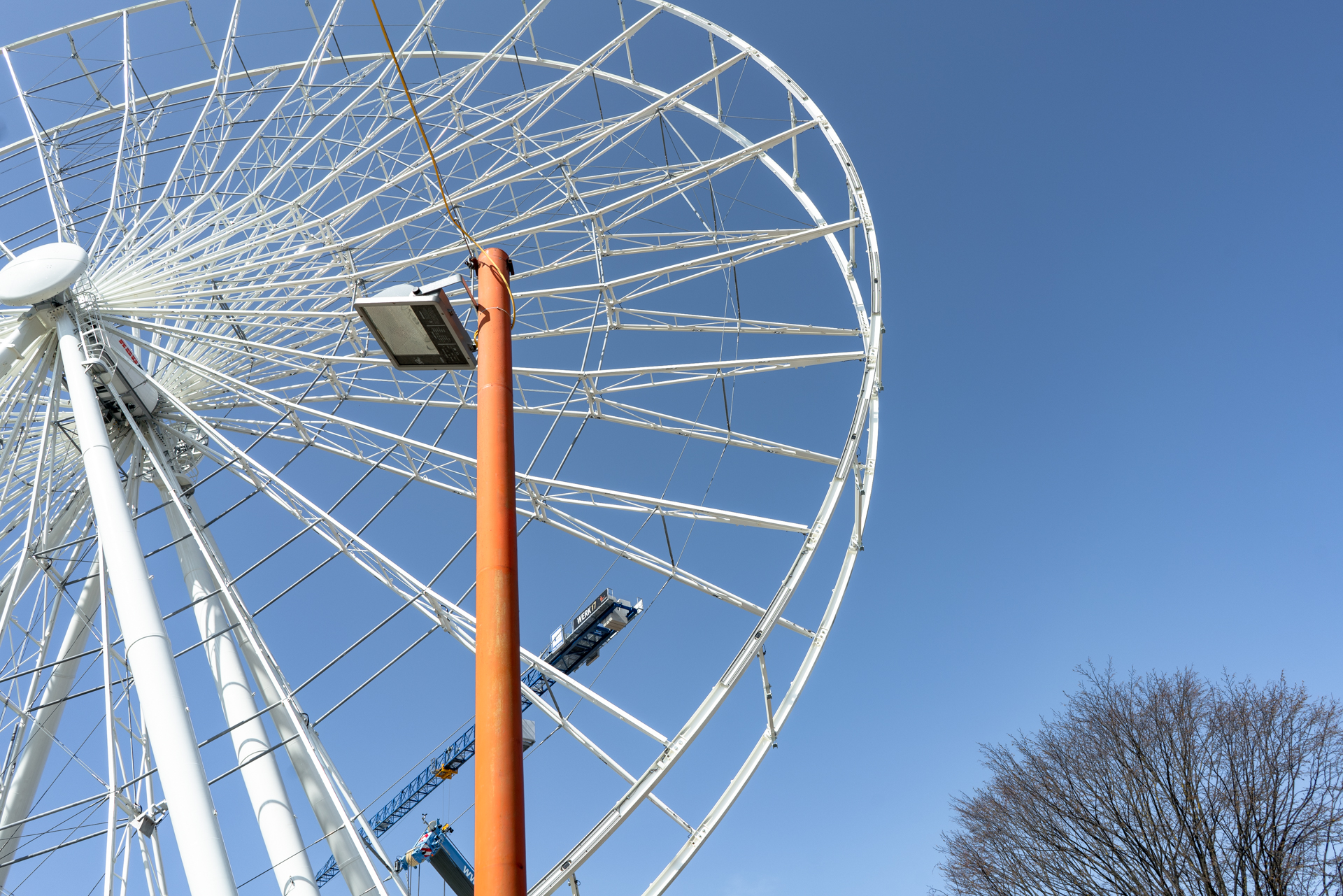 23.03.2019 - Der Kreis des Riesenrades im Werksviertel ist geschlossen