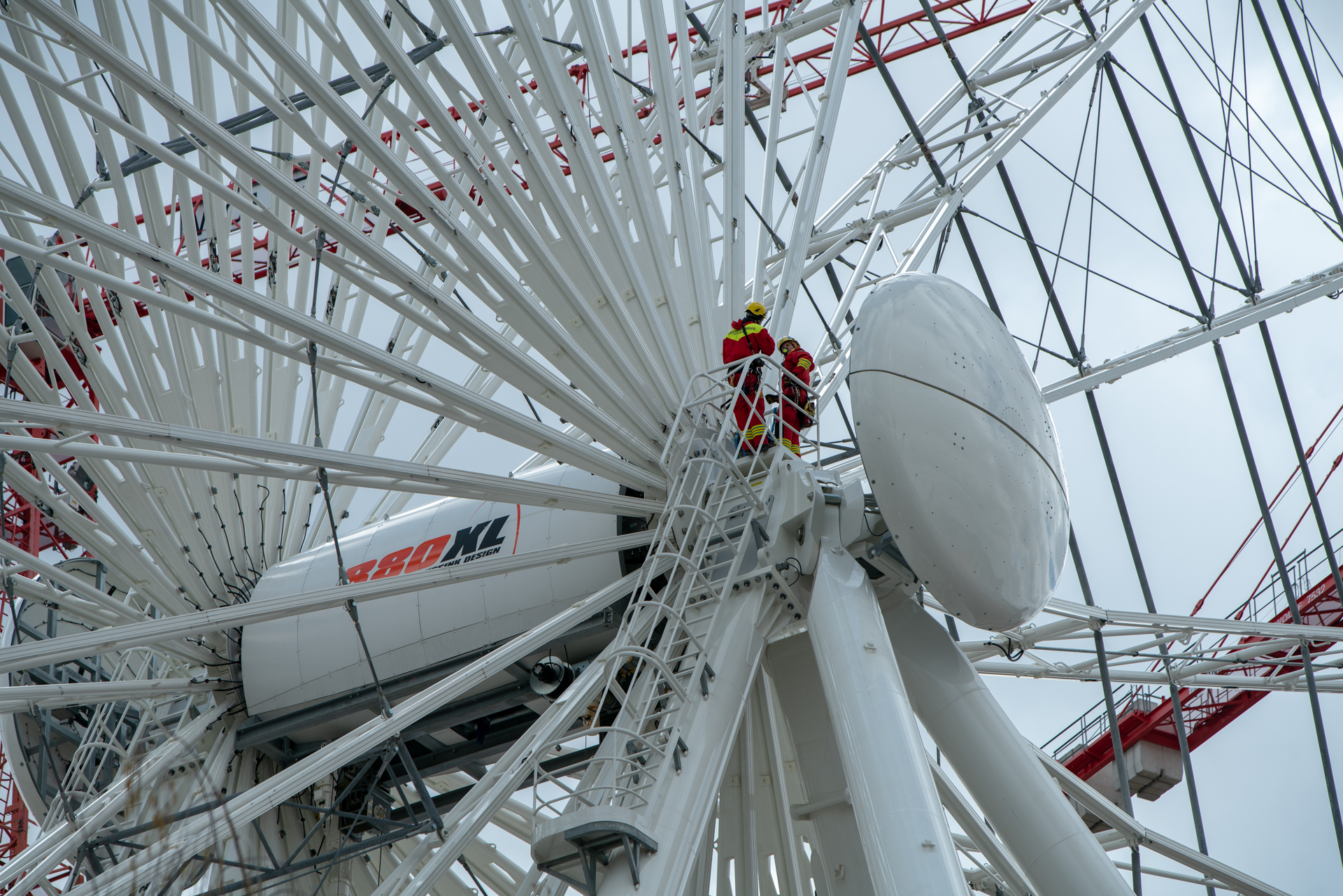 26.03.2019 - Feuerwerübung am Riesenrad un dan den Gondeln