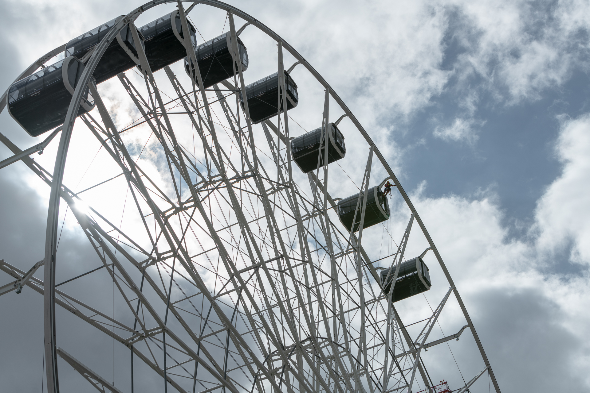 26.03.2019 - Feuerwerübung am Riesenrad un dan den Gondeln
