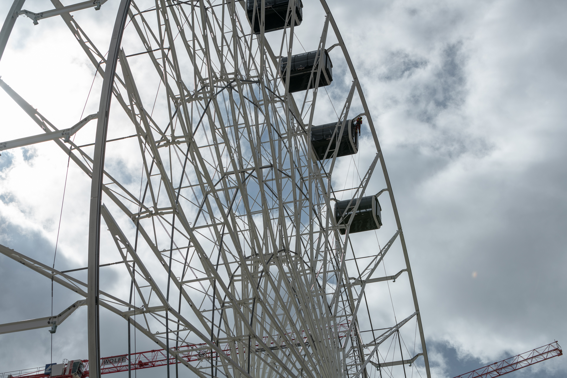26.03.2019 - Feuerwerübung am Riesenrad un dan den Gondeln