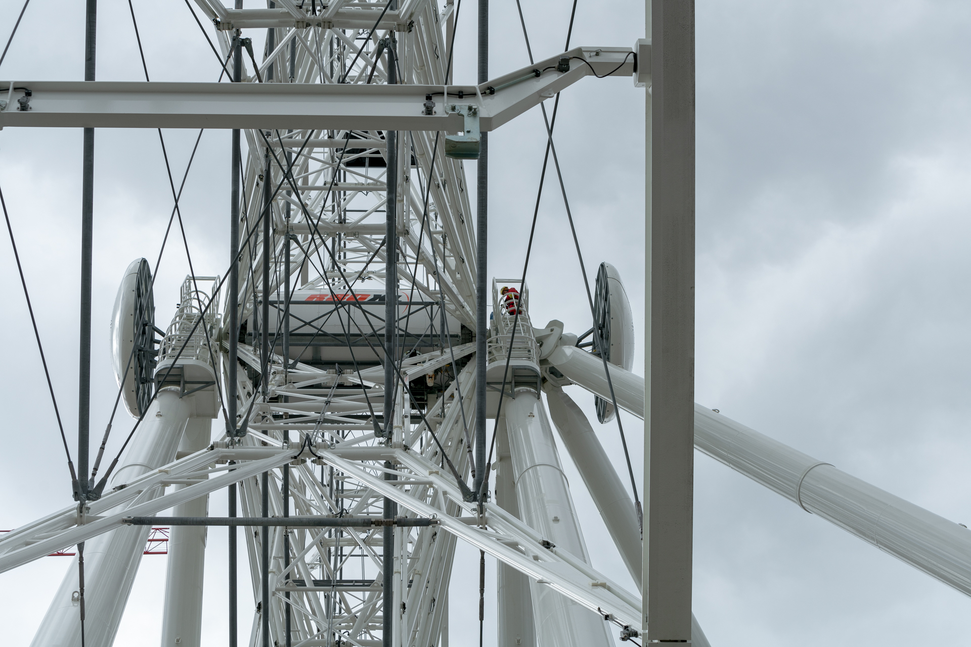 26.03.2019 - Feuerwerübung am Riesenrad un dan den Gondeln