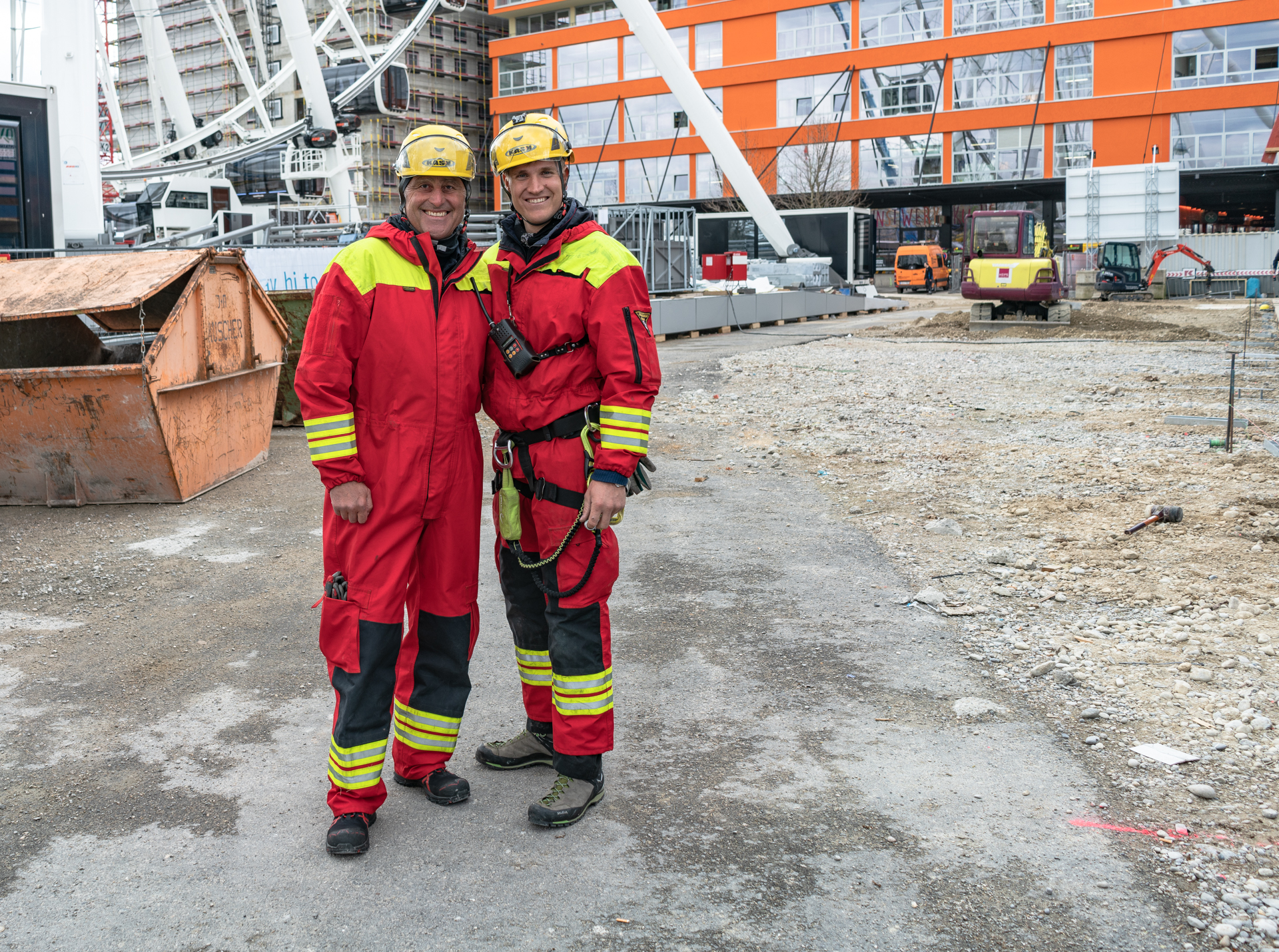 26.03.2019 - Feuerwerübung am Riesenrad un dan den Gondeln