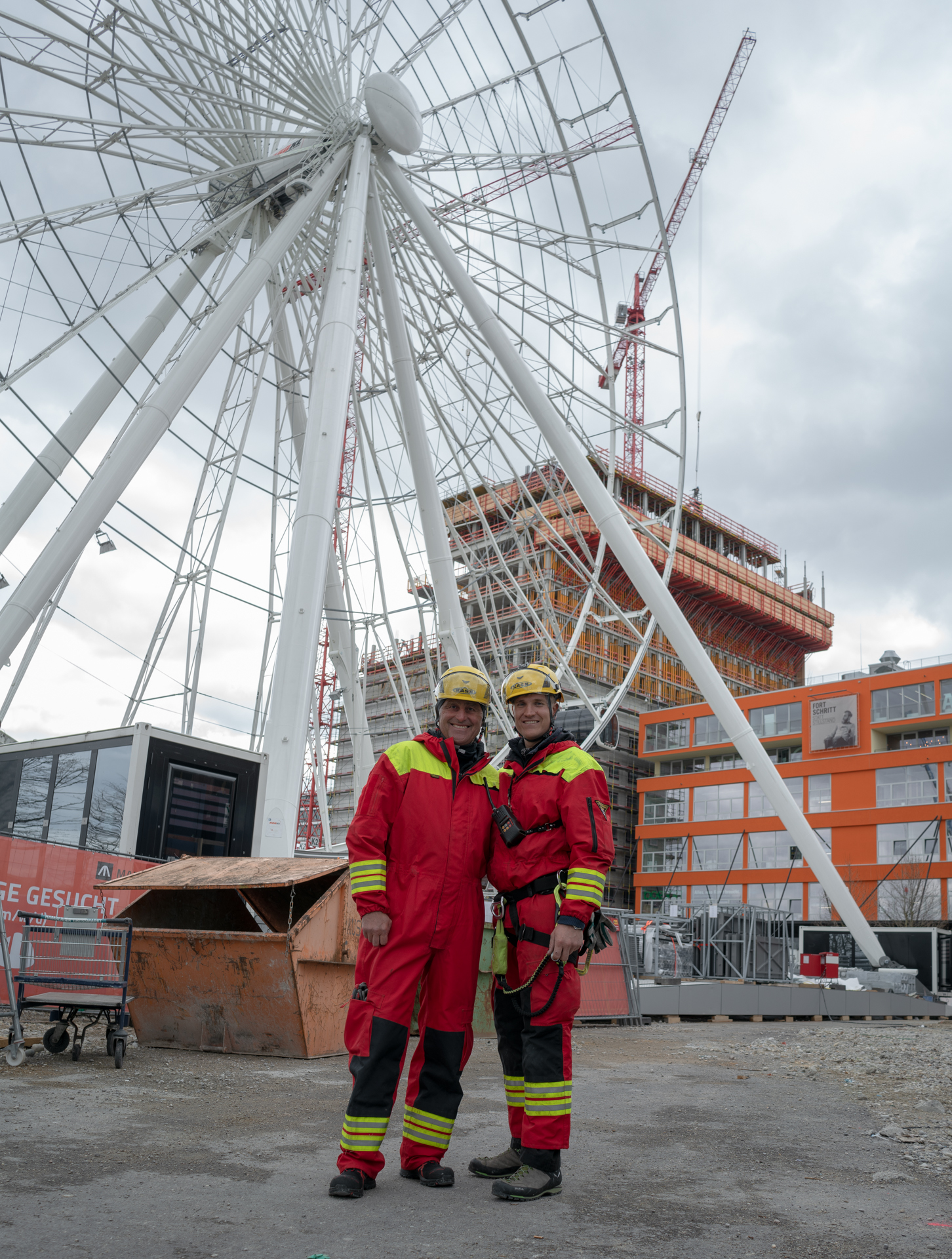 26.03.2019 - Feuerwerübung am Riesenrad un dan den Gondeln