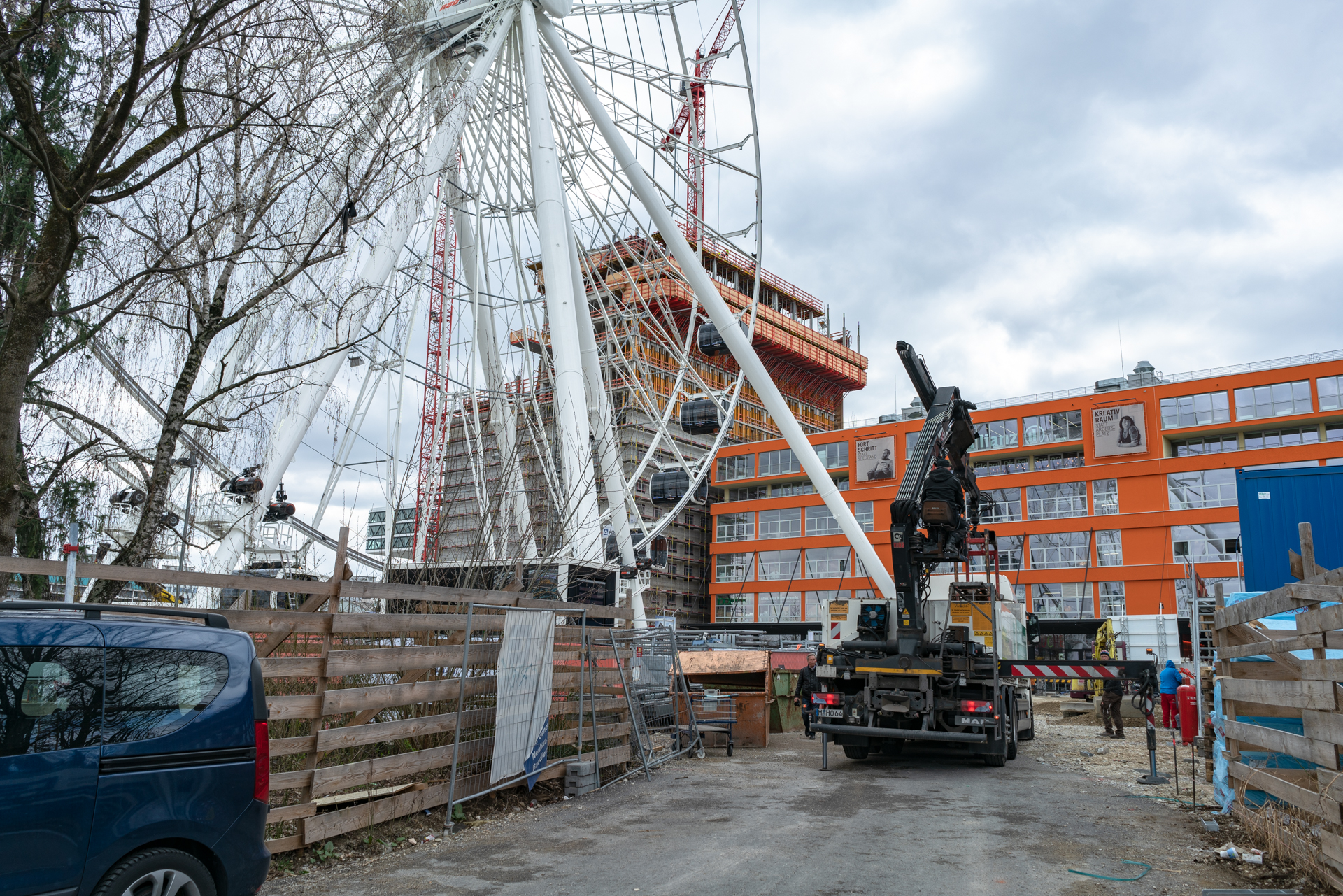 26.03.2019 - Feuerwerübung am Riesenrad un dan den Gondeln