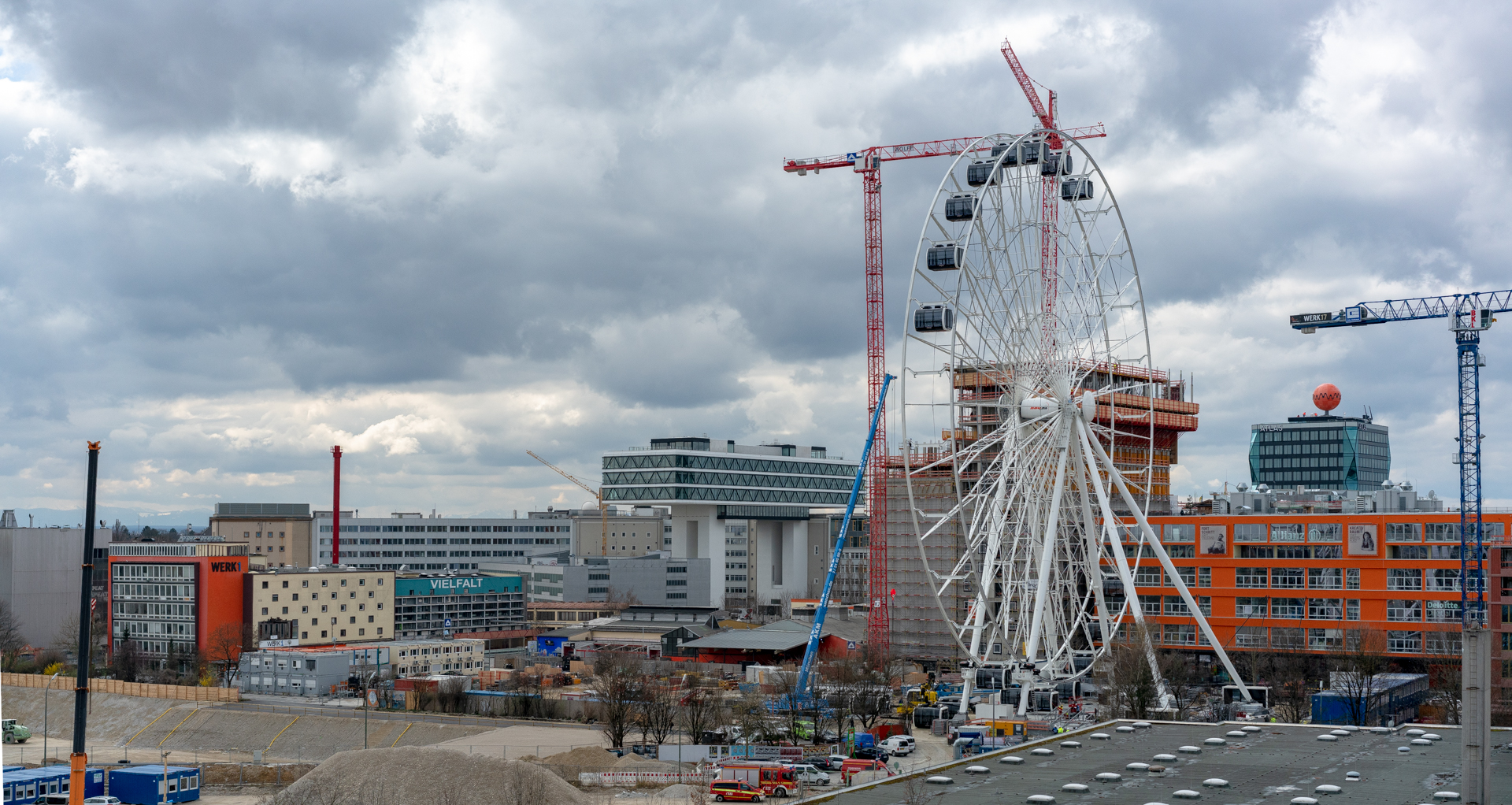 26.03.2019 - Feuerwerübung am Riesenrad un dan den Gondeln