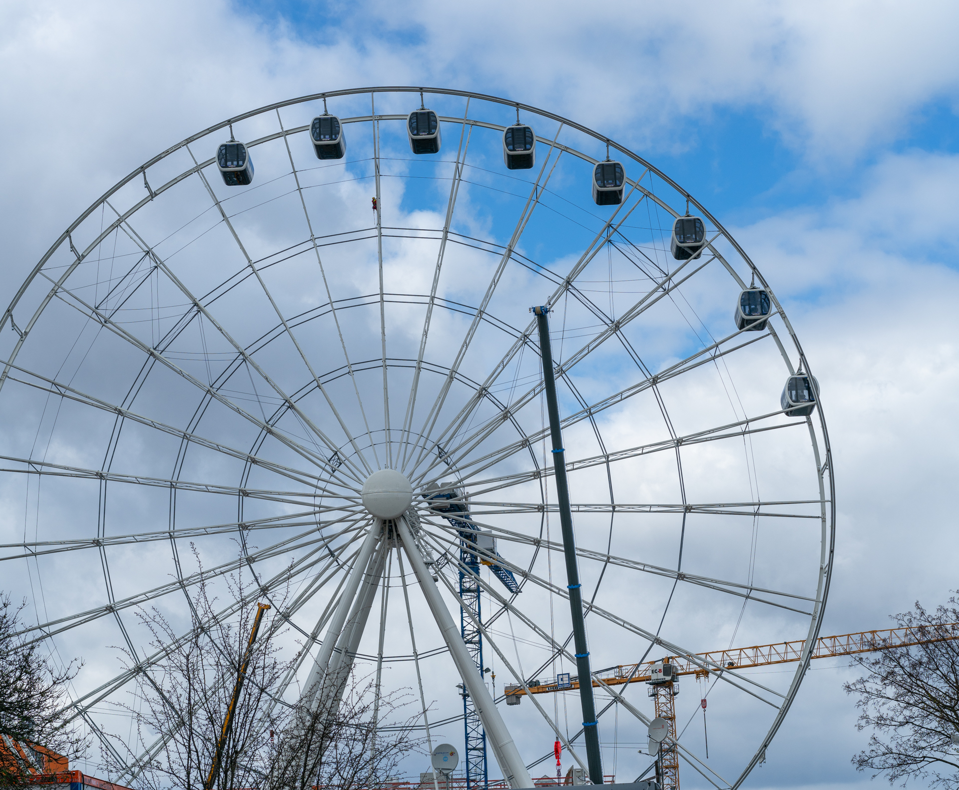 26.03.2019 - Feuerwerübung am Riesenrad un dan den Gondeln