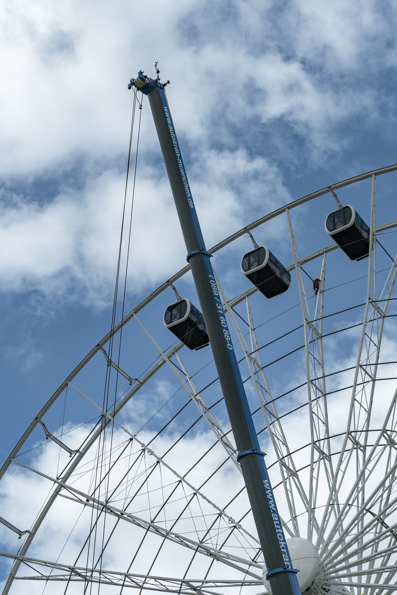 26.03.2019 - Feuerwerübung am Riesenrad un dan den Gondeln