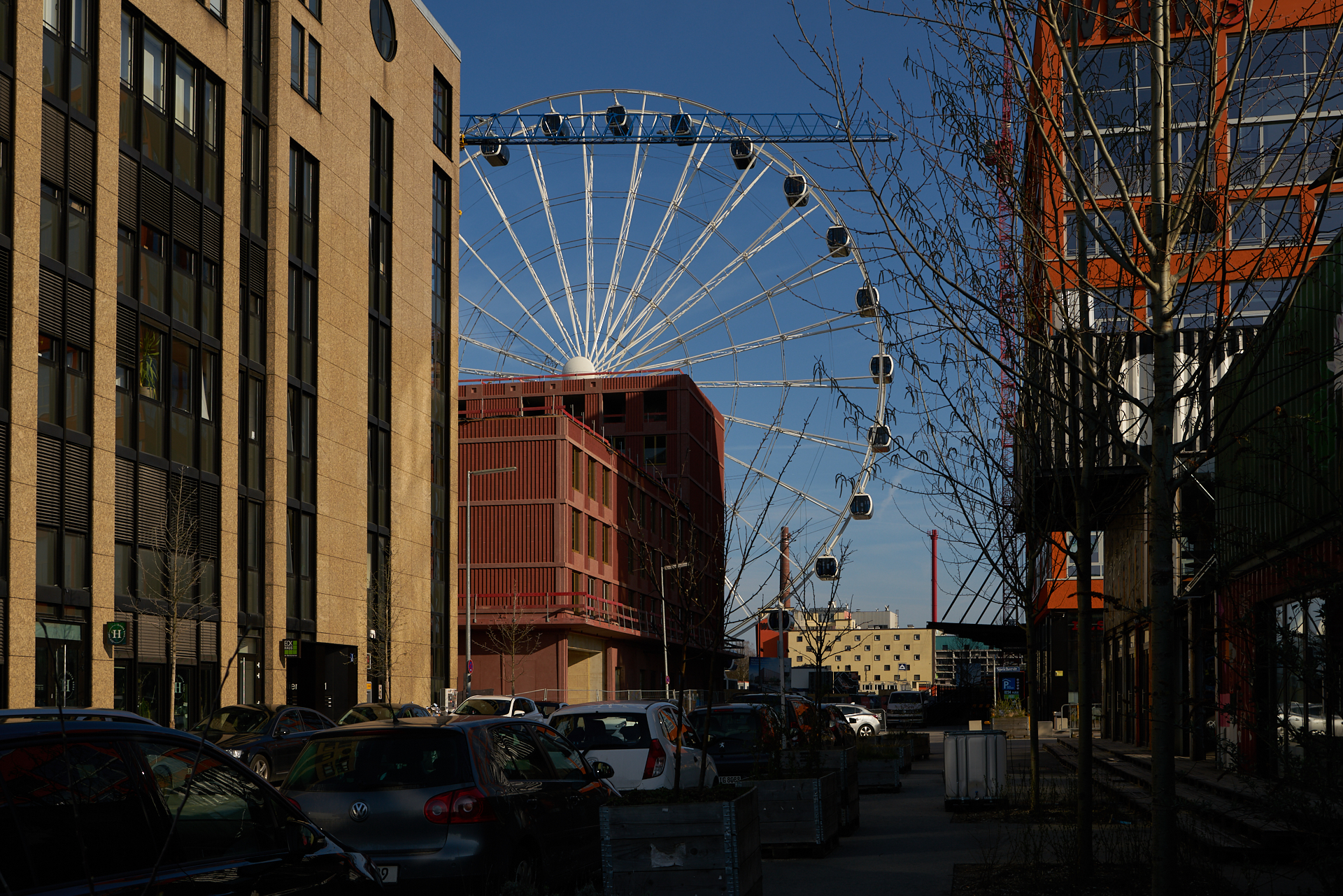 01.04.2019 - Arbeiten am Riesenrad im Wersviertel Mitte 