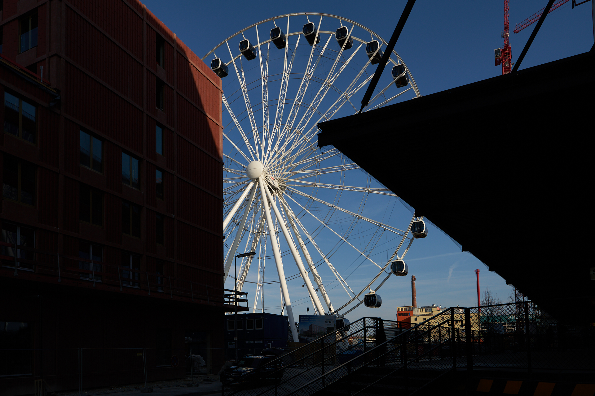 01.04.2019 - Arbeiten am Riesenrad im Wersviertel Mitte 