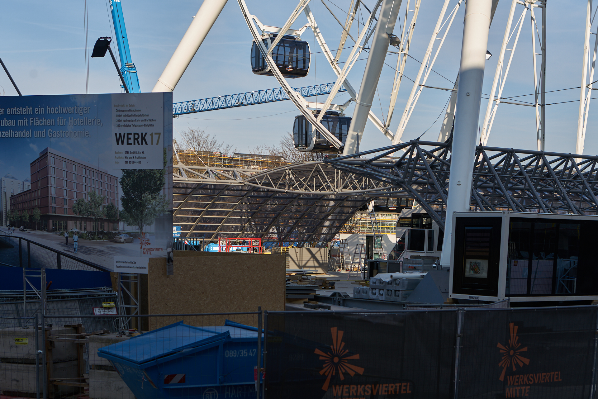 01.04.2019 - Arbeiten am Riesenrad im Wersviertel Mitte 