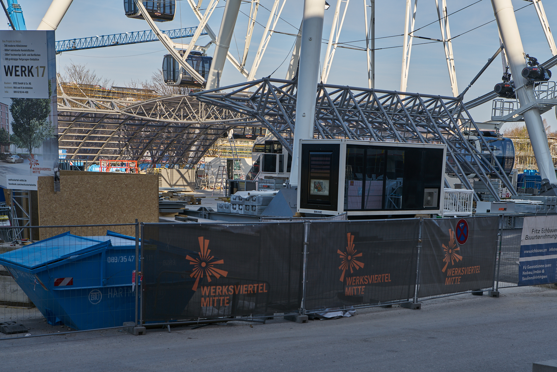 01.04.2019 - Arbeiten am Riesenrad im Wersviertel Mitte 