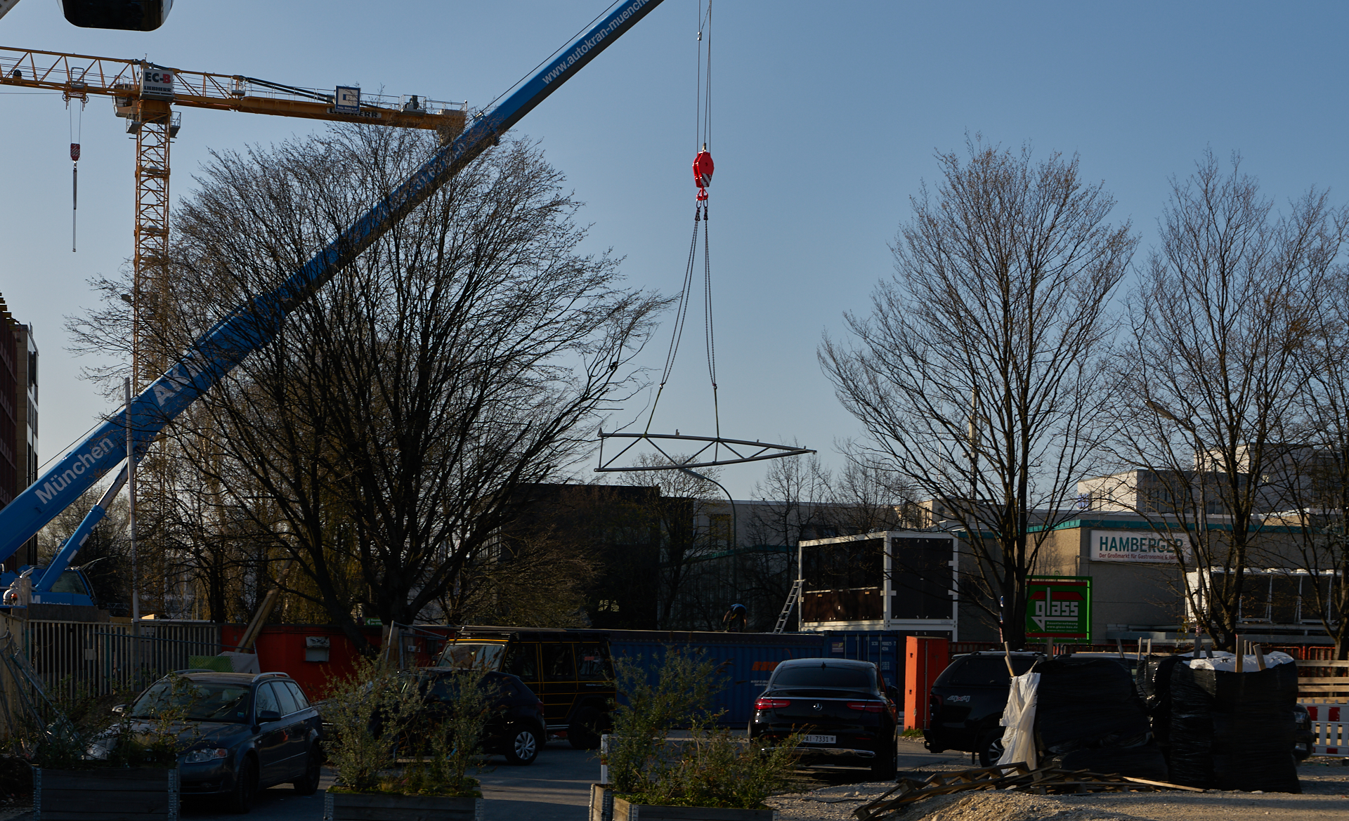01.04.2019 - Arbeiten am Riesenrad im Wersviertel Mitte 