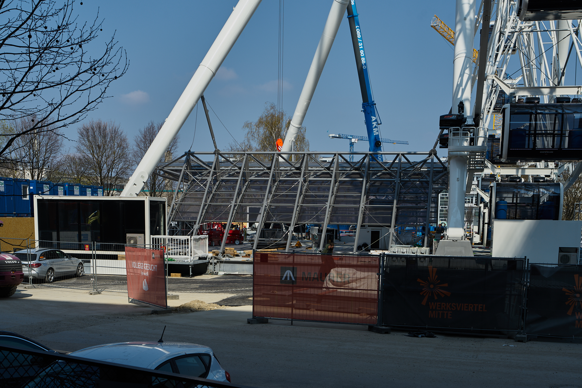 01.04.2019 - Arbeiten am Riesenrad im Wersviertel Mitte 
