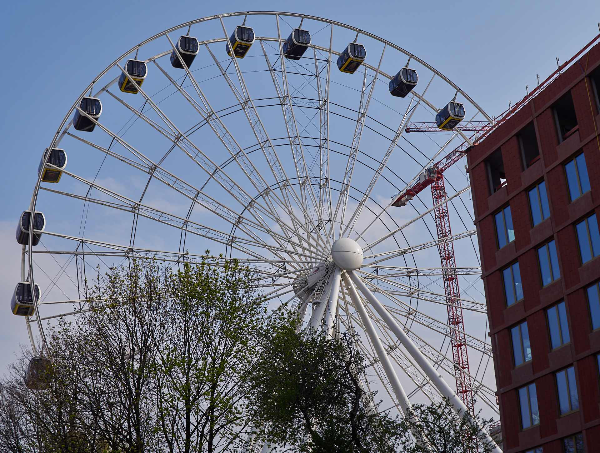 13.01.2019 - Das Riesenrad im Werksviertel drehte sich heute mit geladenen Gästen