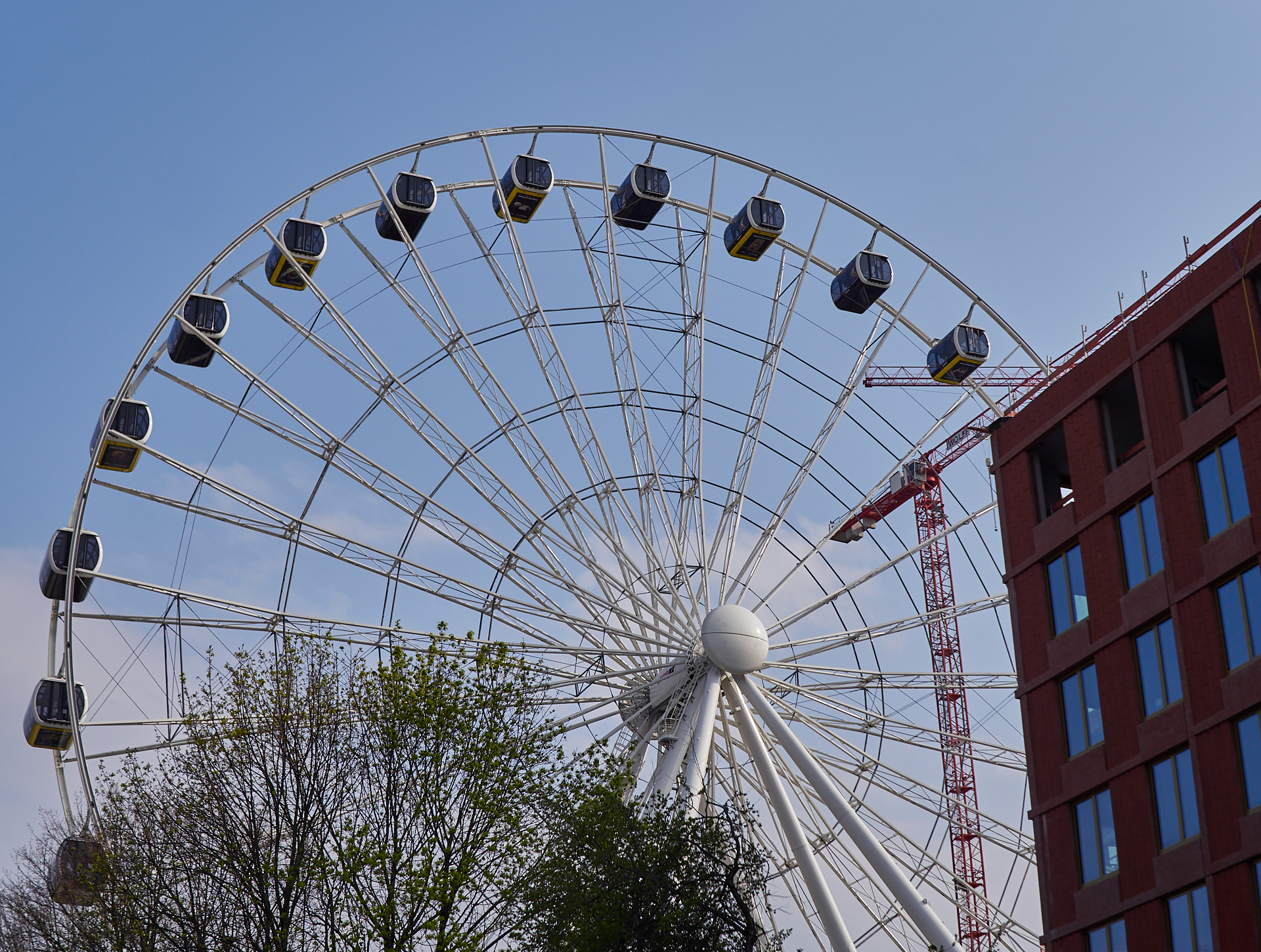 13.01.2019 - Das Riesenrad im Werksviertel drehte sich heute mit geladenen Gästen