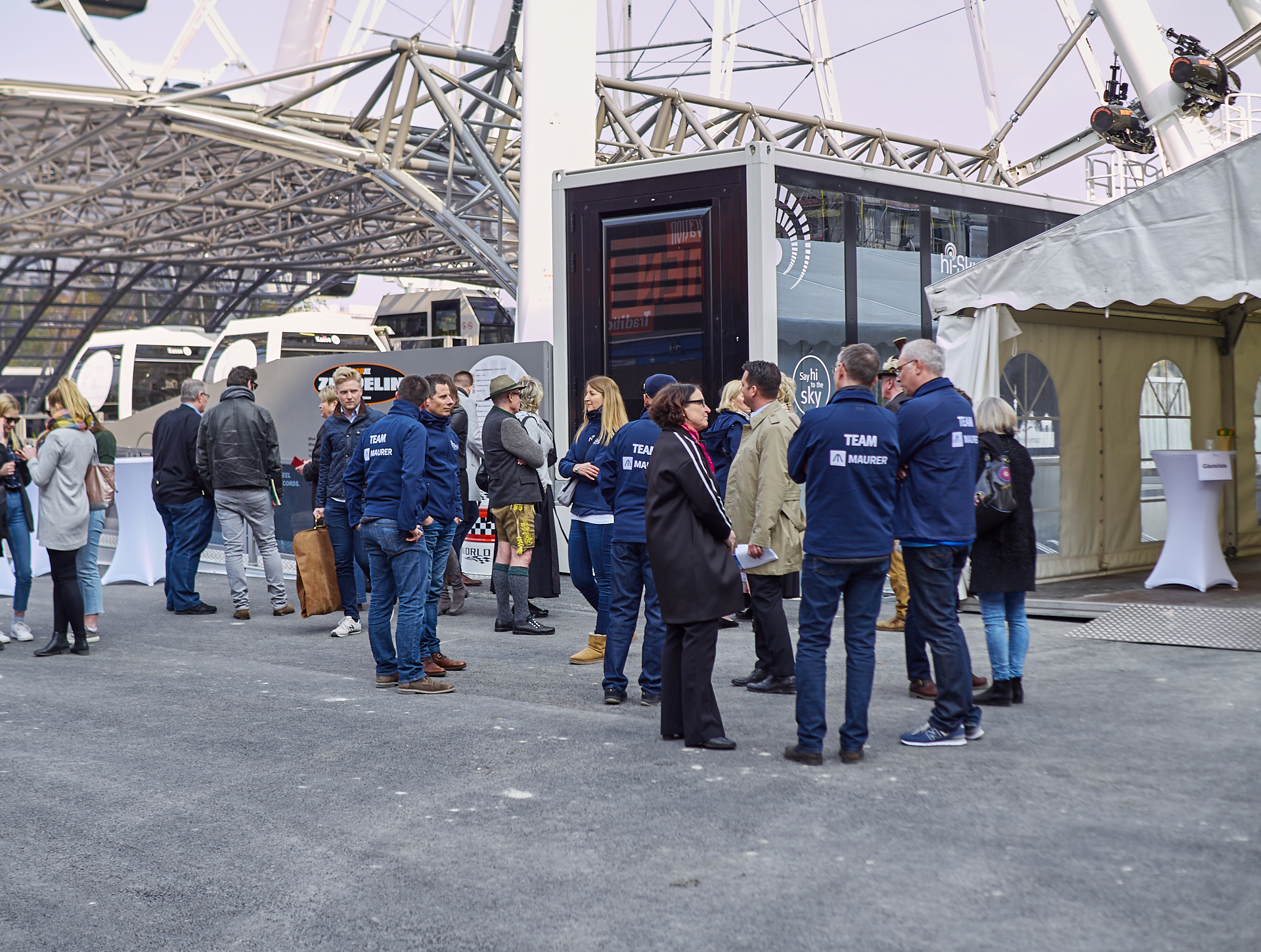 13.01.2019 - Das Riesenrad im Werksviertel drehte sich heute mit geladenen Gästen
