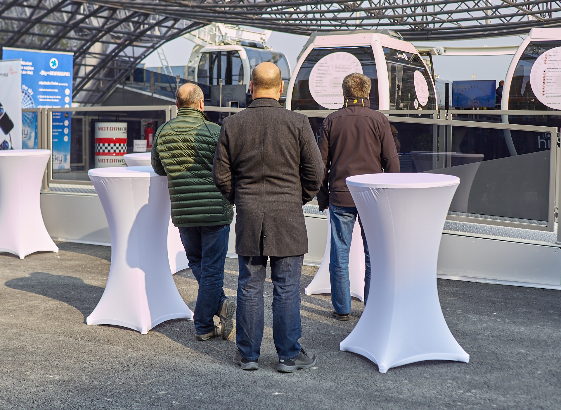 13.01.2019 - Das Riesenrad im Werksviertel drehte sich heute mit geladenen Gästen