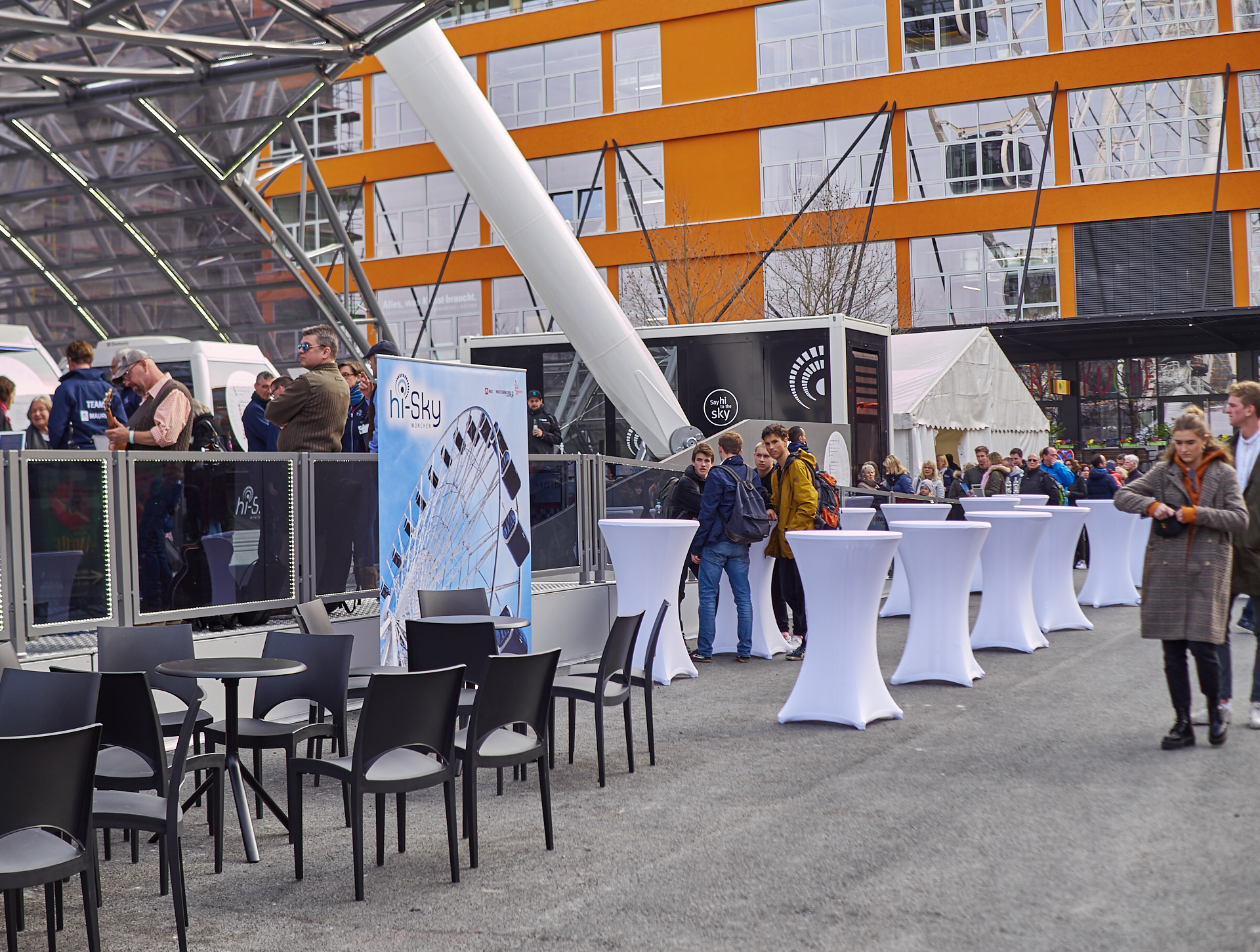 13.01.2019 - Das Riesenrad im Werksviertel drehte sich heute mit geladenen Gästen