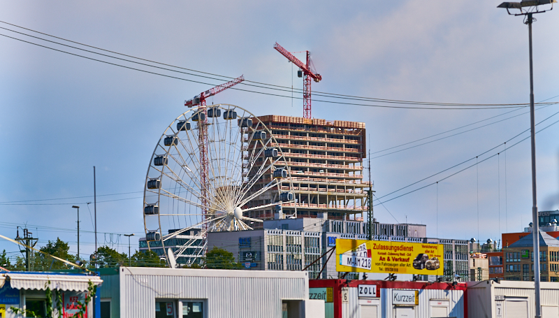 06.08.2019 - Das Riesenrad im Werksviertel Mitte, nahe dem Ostbahnhof München