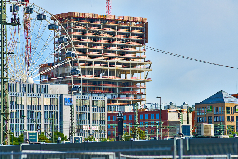 06.08.2019 - Das Riesenrad im Werksviertel Mitte, nahe dem Ostbahnhof München